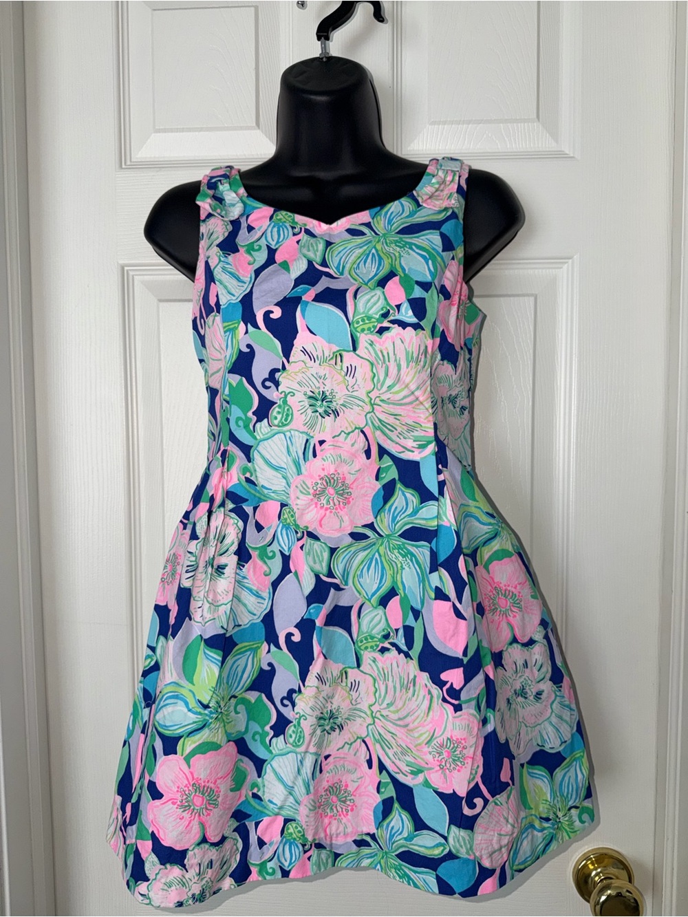 Lilly Pulitzer Mini Linnet Dress Tropical Teen Size 12 Multi Beak Calm Carry On